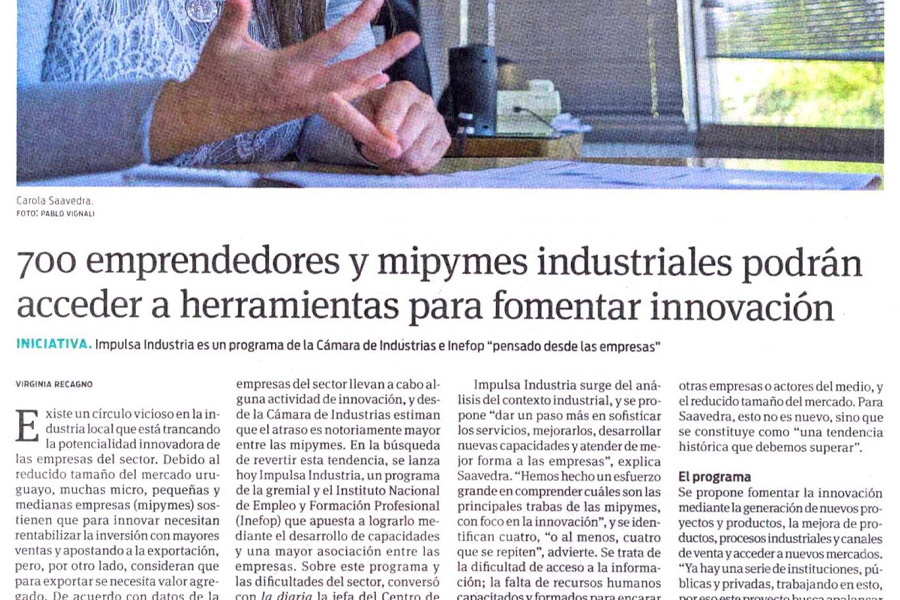Nota en La Diaria